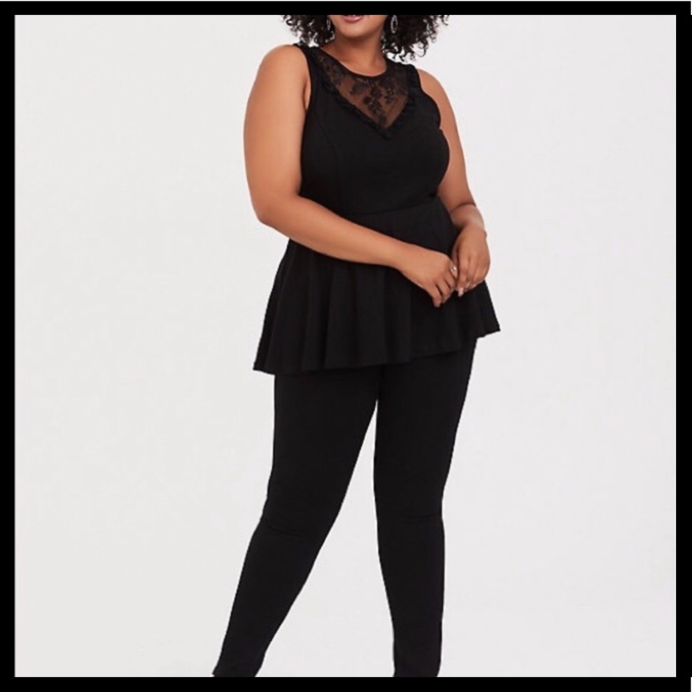 Torrid Lace Peplum Top